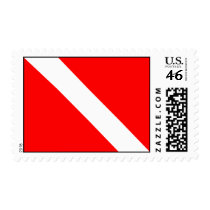 Classic Diver Down Flag Postage
