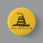 Classic Don't Tread on Me, Gadsden flag tea party Pinback Button