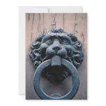 Classic door knocker personalized invitation