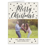 Classic Dots Christmas Photo Cards