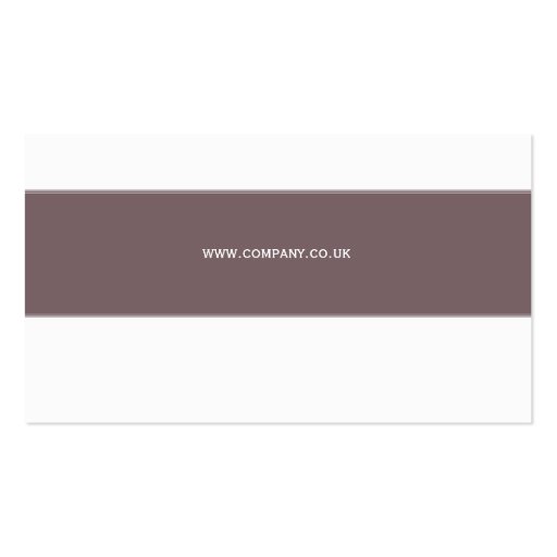 Classic Elegance Heather & White Business Card Templates (back side)