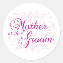Classic Elegance Mother of the Groom Shirt Stickers