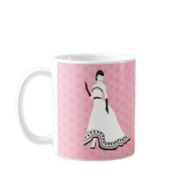 Classic Elegant Girl mugs