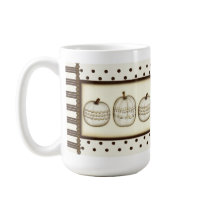 Classic Elegant Pumpkin Mug by MissNNick Classic Elegant Pumpkin Mug