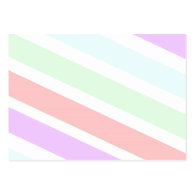 Classic, elegant soft pastel colors stripes business card