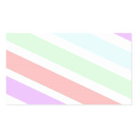 Classic, elegant soft pastel colors stripes business cards