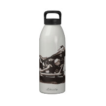 Classic Fat Boy Motorcycle Reusable Water Bottle