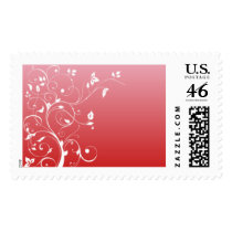 Classic Floral Motif Blank Postage Stamps