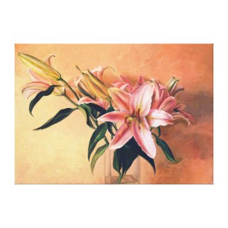 Classic Flower Arrangement floral paint fine art Gallery Wrap Canvas
