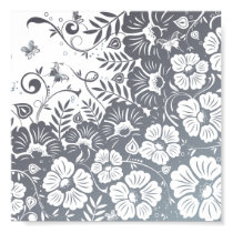 Classic Flower Design Poster