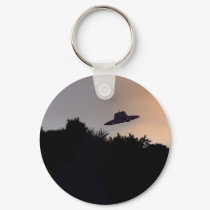 Classic Flying Saucer 2 Keychain