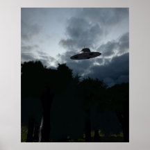 Classic Flying Saucer Poster