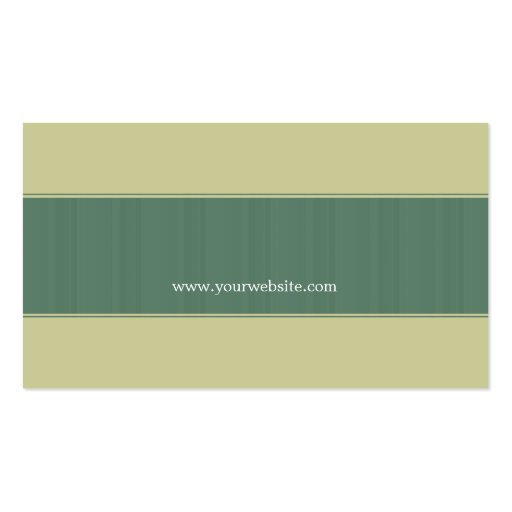 Classic Forest Green Business Cards (back side)