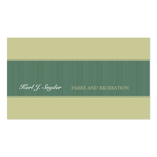Classic Forest Green Business Cards