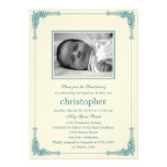 Classic Frame Photo Baptism/Christening Invitation invitations