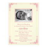 Classic Frame Photo Baptism/Christening Invitation invitations