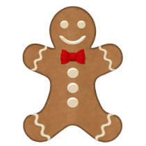 Classic Gingerbread Man Holiday Ornament photo sculptures