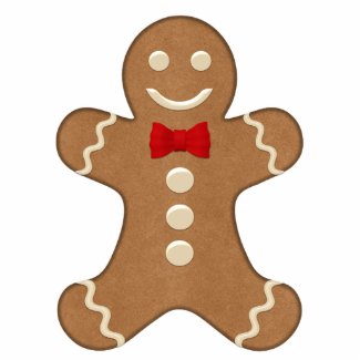 Classic Gingerbread Man Holiday Ornament photosculpture