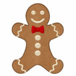 Classic Gingerbread Man Holiday Ornament Photo Cutout