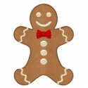 Classic Gingerbread Man Shaped Holiday Magnet photo sculptures
