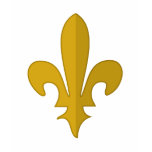 Classic Gold Fleur de lis womens t-shirt