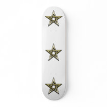 Classic Golden Pentagram skateboards
