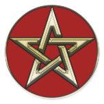 Classic Golden Pentagram Sticker