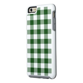 Classic Green and White Gingham Plaid