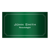 Classic Green Parasitology Business Card