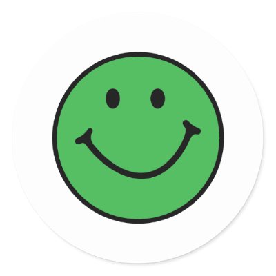 big happy face icon. The Green Smiley Face