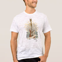 Classic Guitar And Skull t-shirts