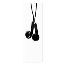 Classic Headphone Bookmark business cards