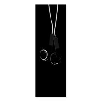 Classic Headphone Bookmark business cards