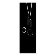 Classic Headphone Bookmark Business Card Template
