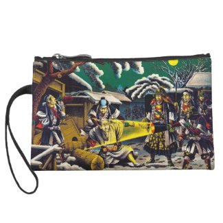 Classic historical painting Japan Bushido paragon Wristlet Clutches