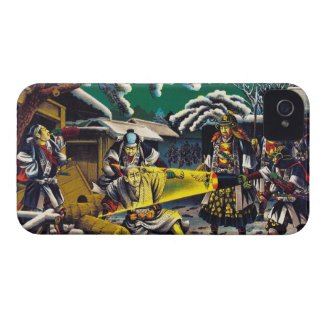 Classic historical painting Japan Bushido paragon iPhone 4 Case-Mate Cases