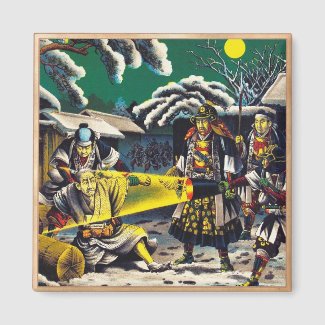 Classic historical painting Japan Bushido paragon Fridge Magnet