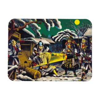 Classic historical painting Japan Bushido paragon Magnets