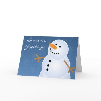 Classic Holiday Snowman Christmas Cards card