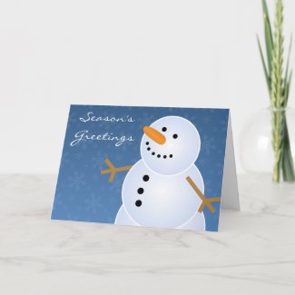 Classic Holiday Snowman Christmas Cards card
