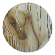Classic Horse 2 Round Stickers