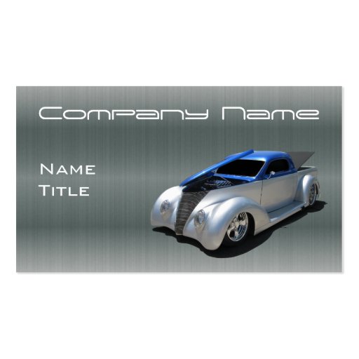 Classic Hot Rod Business card templates (front side)