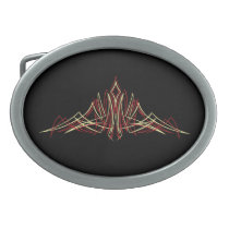 Classic Hot Rod Pinstripe 2 belt buckles