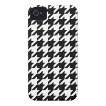 Classic Houndstooth Pattern iPhone 4 Case