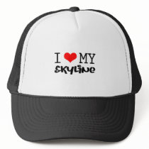 Classic "I Love My Skyline" design hats by ImportThreadz Classic "I Love My Skyline" design hats