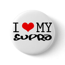 Classic "I Love My Supra" design buttons by ImportThreadz Classic "I Love My Supra" design buttons