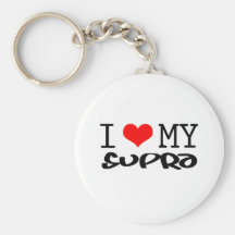 Classic "I Love My Supra" design Keychain