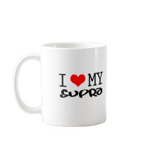 Classic "I Love My Supra" design mugs by ImportThreadz Classic "I Love My Supra" design mugs