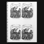 Classic Illustration Animals Painting a Picture Note Book