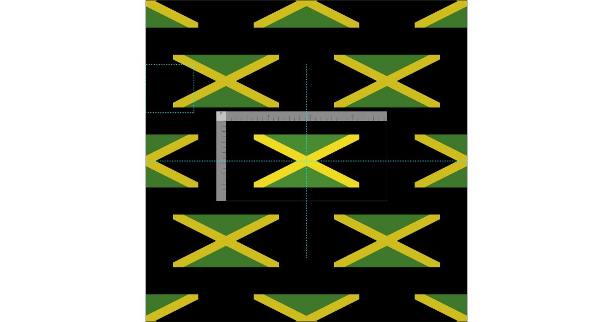 Classic Jamaican Flag Fabric Zazzle
